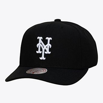 Men's Mitchell & Ness Black New York Mets Pro Crown Snapback