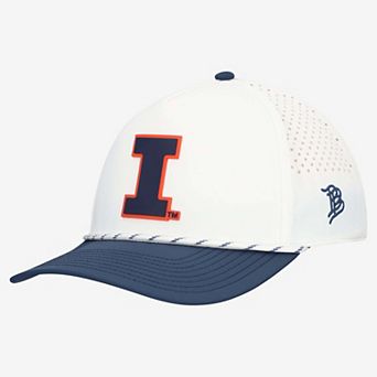 Men's Branded Bills White/Navy Illinois Fighting Illini Classic Adjustable Rope Hat