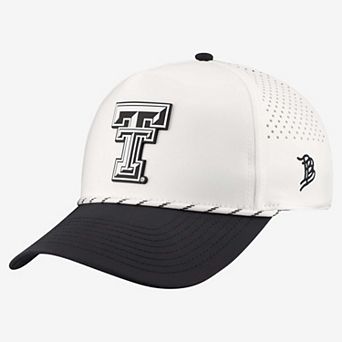 Men's Branded Bills White/Black Texas Tech Red Raiders Classic Adjustable Rope Hat
