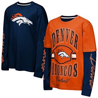 Preschool Outerstuff Orange/Navy Denver Broncos Motion Combo Set
