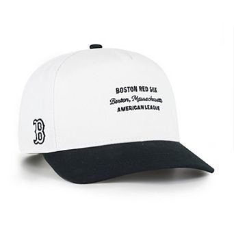Men's '47 White/Black Boston Red Sox Contemporary Two-Tone Hitch Adjustable Hat