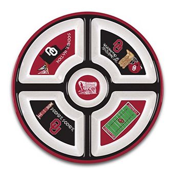 Oklahoma Sooners Five-Section Melamine Platter