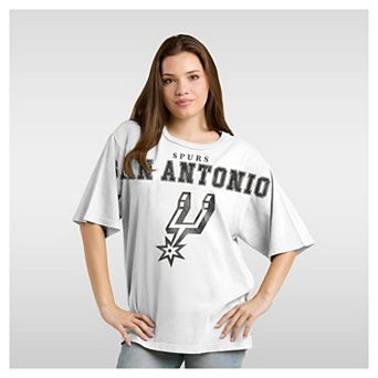Women's Fanatics White San Antonio Spurs Spirit Relaxed Jersey T-Shirt