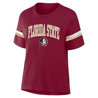Women's Profile Garnet Florida State Seminoles Stripe Plus Size T-Shirt