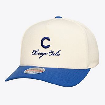 Men's Mitchell & Ness Cream/Royal Chicago Cubs Flawless Stretch-Snapback Hat