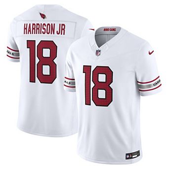 Men's Nike Marvin Harrison Jr. White Arizona Cardinals Vapor F.U.S.E. Stitched Limited Jersey