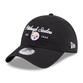 Women's New Era Black Pittsburgh Steelers Script Casual Classic Adjustable Hat
