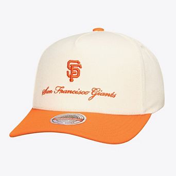 Men's Mitchell & Ness Cream/Orange San Francisco Giants Flawless Stretch-Snapback Hat