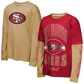 Preschool Outerstuff Scarlet/Gold San Francisco 49ers Motion Combo Set