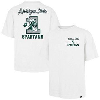 Men's '47 White Michigan State Spartans #1 Mascot Foundation T-Shirt