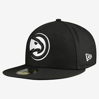 Men's New Era Black Atlanta Hawks 59FIFTY Fitted Hat