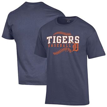Men's Champion Navy Detroit Tigers Baseball T-Shirt