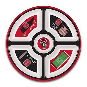 NC State Wolfpack Five-Section Melamine Platter