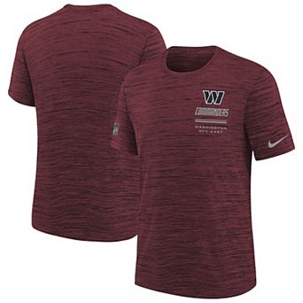 Youth Nike Burgundy Washington Commanders Sideline Velocity Dri-FIT T-Shirt