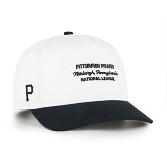 Men's '47 White/Black Pittsburgh Pirates Contemporary Two-Tone Hitch Adjustable Hat