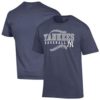 Men's Champion Navy New York Yankees Baseball T-Shirt