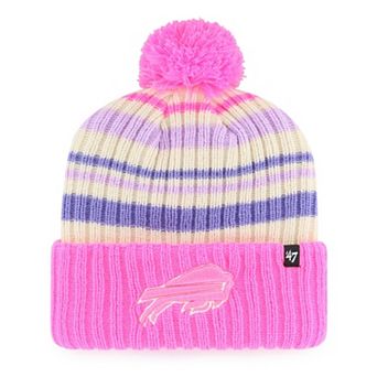 Youth '47 Pink Buffalo Bills Snow Fort Cuffed Knit Hat