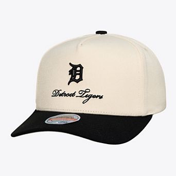 Men's Mitchell & Ness Cream/Black Detroit Tigers Flawless Stretch Snapback Hat