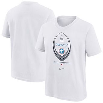 Youth Nike White Tennessee Titans Icon Legend Dri-FIT T-Shirt