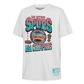 Youth Mitchell & Ness White San Antonio Spurs 1999 NBA Finals City of Champions T-Shirt