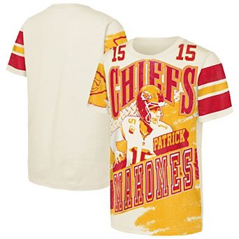 Youth Outerstuff Patrick Mahomes Natural Kansas City Chiefs Classic Poster T-Shirt