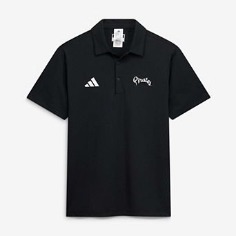 Men's adidas Black ECU Pirates Retro Ultimate365 Solid Polo