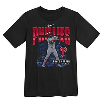 Preschool Nike Bryce Harper Black Philadelphia Phillies Oversized Action T-Shirt