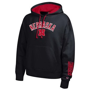 Women's Champion Nebraska Huskers Black Hoodie