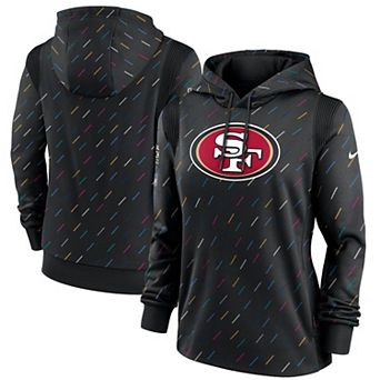 Women's Nike Anthracite San Francisco 49ers NFL Crucial Catch Therma Pullover Hoodie