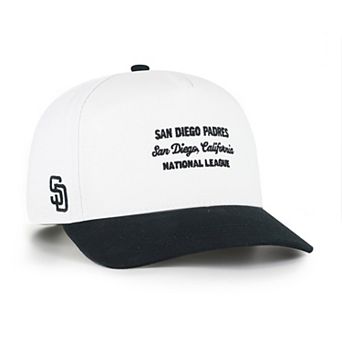 Men's '47 White/Black San Diego Padres Contemporary Two-Tone Hitch Adjustable Hat