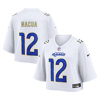 Women's Nike Puka Nacua White Los Angeles Rams Cropped Fashion Game Jersey