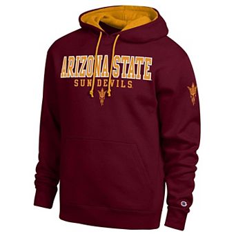 Men's Champion Maroon Arizona State Sun Devils Contrast Hoodie