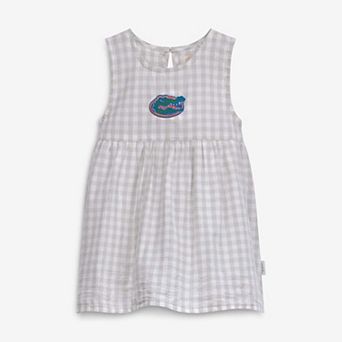 Girls Infant Garb Gray Florida Gators Loren Gingham Dress