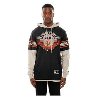 Men's New Era Black/Cream San Francisco Giants Throwback Twofer Hoodie