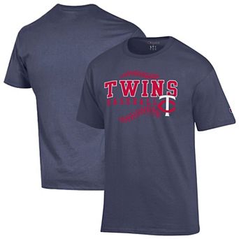 Men's Champion Navy Minnesota Twins Baseball T-Shirt