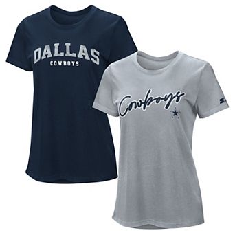 Women's Starter Navy/Silver Dallas Cowboys T-Shirt Combo Pack