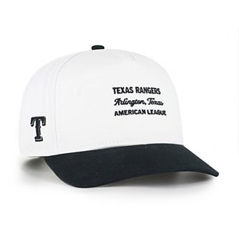 Men's '47 White/Black Texas Rangers Contemporary Two-Tone Hitch Adjustable Hat