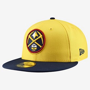 Men's New Era Gold Denver Nuggets Two-Tone 59FIFTY Fitted Hat