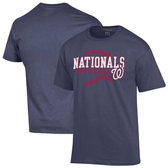 Men's Champion Navy Washington Nationals Baseball T-Shirt