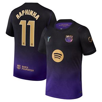 Men's Nike Raphinha Purple Barcelona 2026/27 Away Stadium Replica Jersey