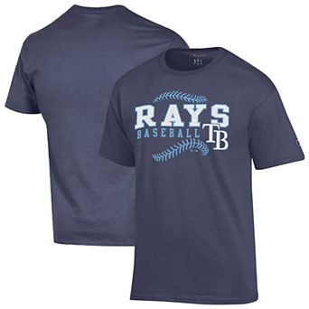 Men's Champion Navy Tampa Bay Rays Baseball T-Shirt