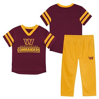 Toddler Outerstuff Burgundy/Gold Washington Commanders Red Zone Jersey Top & Pants Set