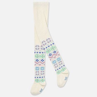 Big Kids Girl Fair Isle Knit Tights