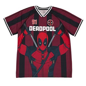 Marvel Deadpool & Wolverine Athletic Jersey Shirt V-neck T-Shirt
