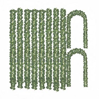 24 Pack Artificial Eucalyptus Garland Faux Greenery Vines for Wedding Fireplace Decor