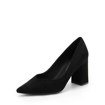 Women's Pointed Toe Block Heels
