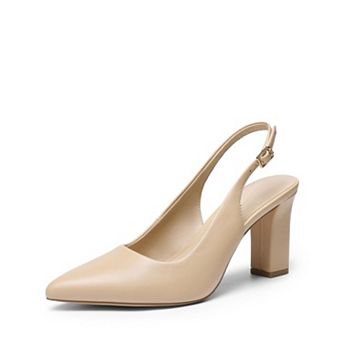 Women's High Block Heel Slingbacks