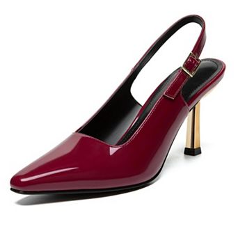 Women's Square Toe Slingback Pumps