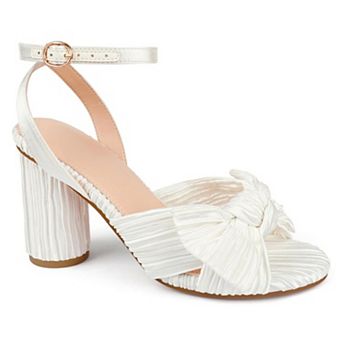 Women's Bridal Bow Block Heels