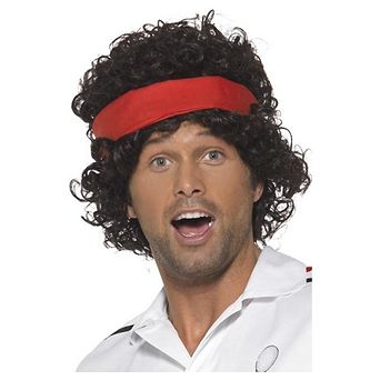 Smiffys Mens 1980s Ace Tennis Player Wig